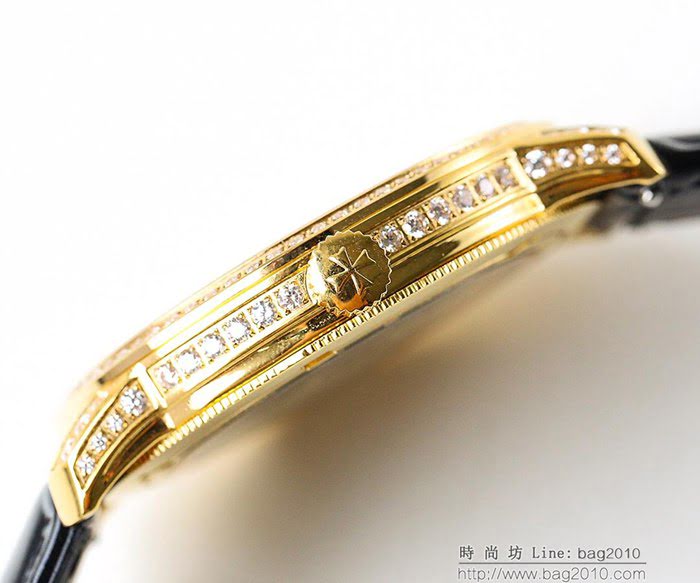 江詩丹頓 Vacheron Constantin LS精品 2018新款 進口9015機芯 小牛皮原裝蝴蝶扣 超強防水 高檔男士腕表  wssb3634